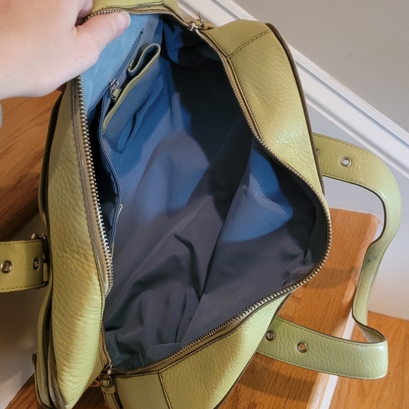 NWOT Cole Haan Light Green Leather Bag - Picture 12 of 13